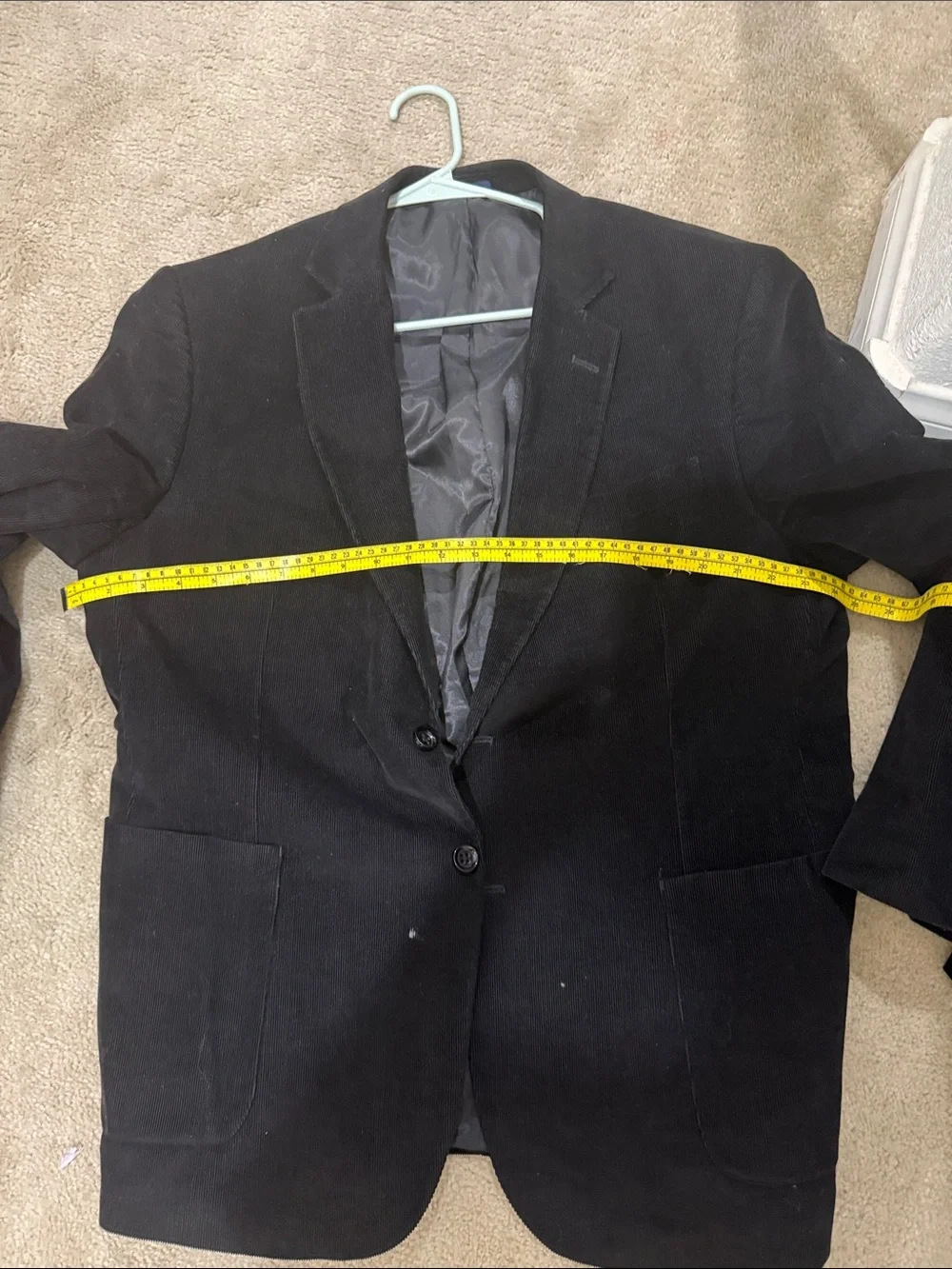Stafford Black Corduroy Sport Coat